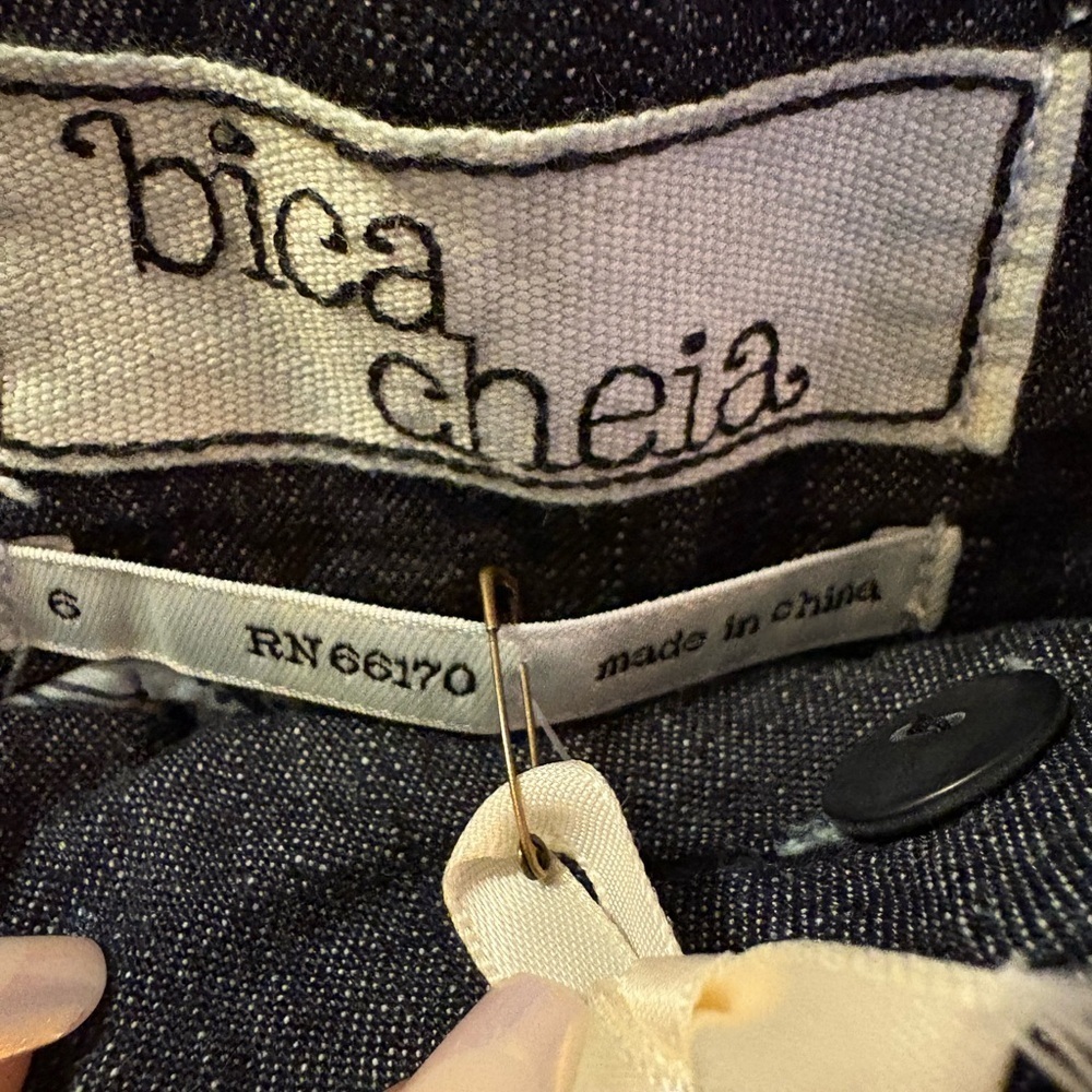 Anthropologie Bica Cheia Denim Skirt NWT Size 6 – Pockets & Pleated Front - Picture 5 of 16